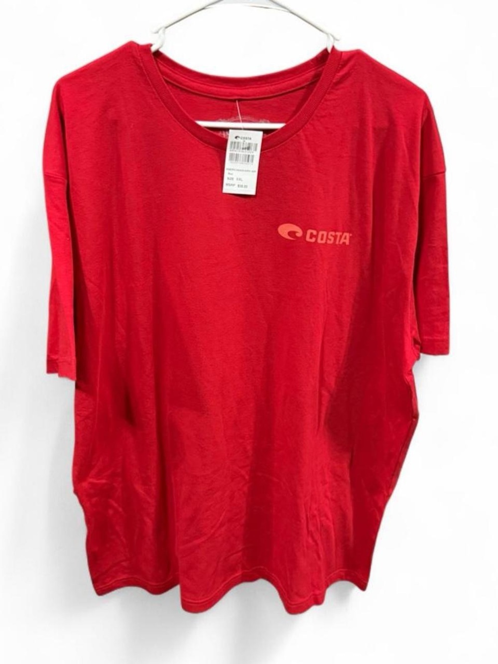 Costa Men’s Bright Red Short Sleeve Logo Tee